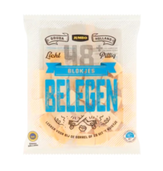 200 gr Kaasblokjes | Gouda Belegen |