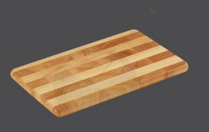 Snijplank kopshout 33 x 21 x 2 cm - Rubberhout