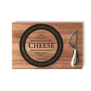 Kaasplank met mes 30x20 cm - Salt and Pepper