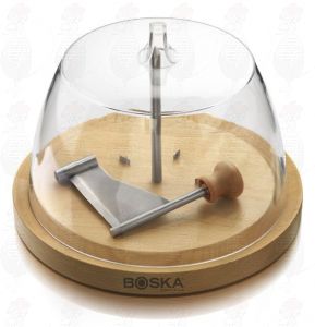 Kaaskruller Nature Beukenhout en stolp in luxe verpakking