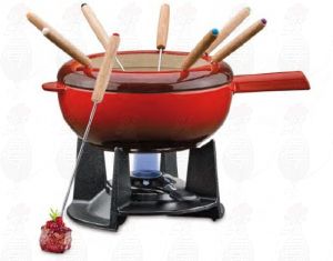 Fondueset Saas-Fee | Rood
