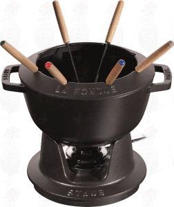 Staub Fondueset - Zwart - 20 cm