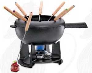 Fondueset Saas-Fee | Zwart