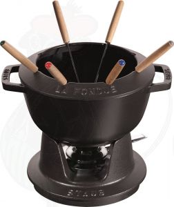 Staub Fondueset - Zwart - 20 cm