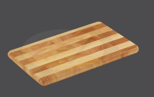 Snijplank kopshout 33 x 21 x 2 cm - Rubberhout
