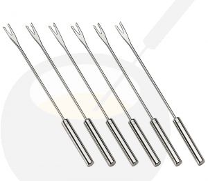 Vleesfonduevorken 6 stuks RVS