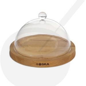Kaasstolp met houten plateau