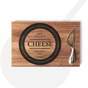 Kaasplank met mes 30x20 cm - Salt and Pepper