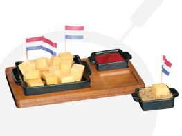 Tapas Cheese Cups Zwart