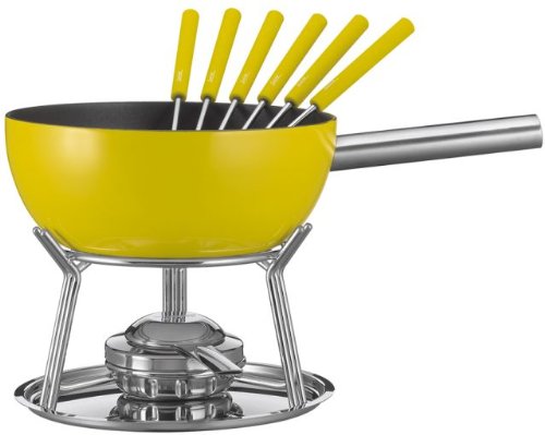 Kaasfondueset Alu Inductie Geel